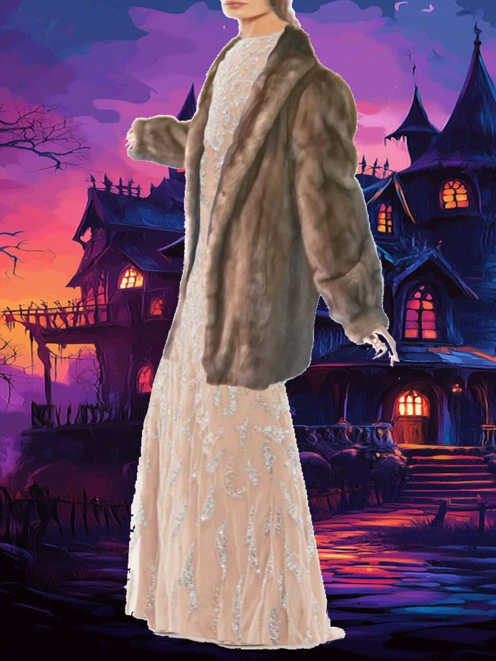 Pappas Genuine Mink Fur Coat